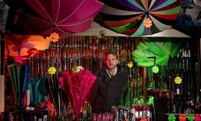 Cardiff Market - K Jones Umbrellas & Walking Aids